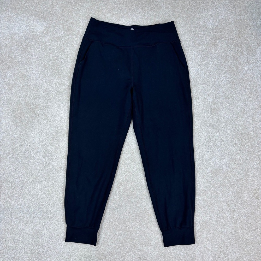 Yogalicious Lux Nola Jogger Black High Waist Crossover Sweatpants Large